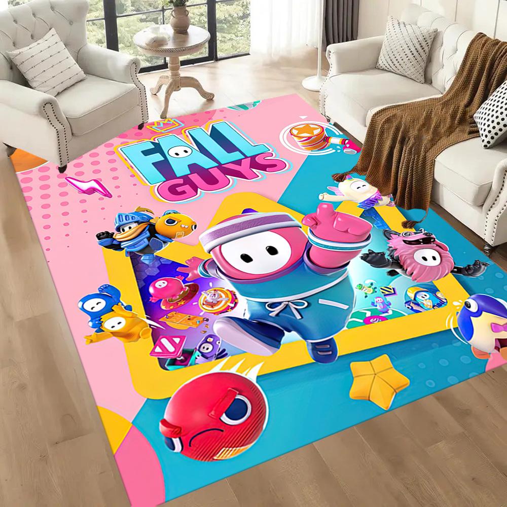 Fall Guys Adventure 1 Square rugs are a great choice for living rooms, bedrooms, home décor, and as gifts