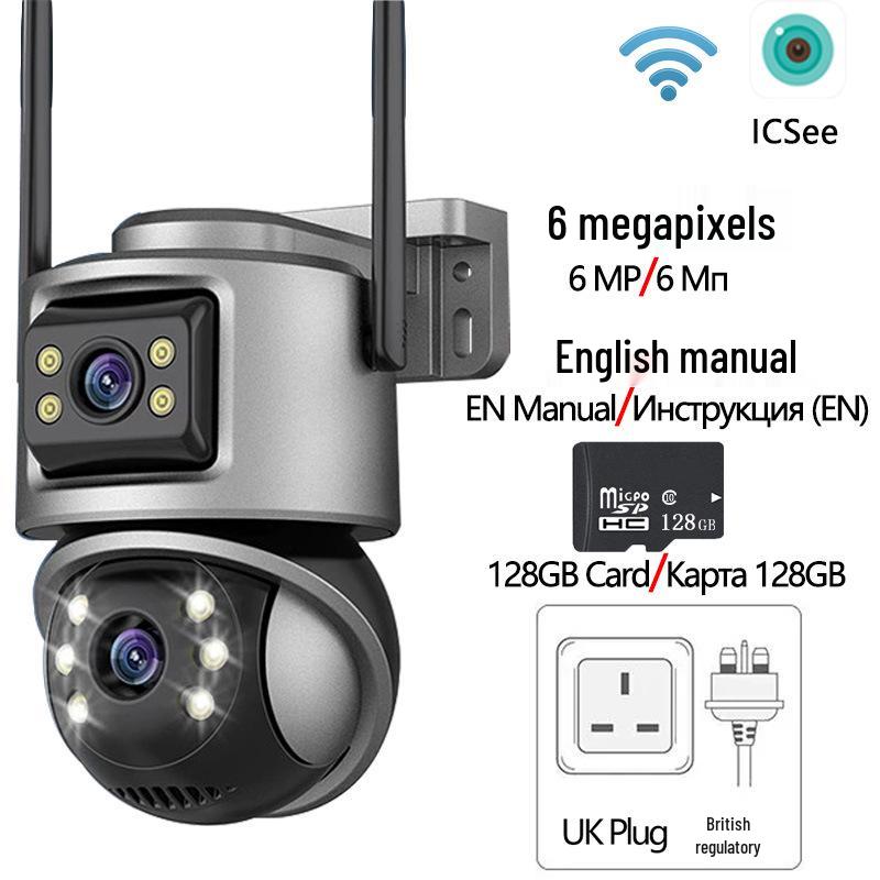Dual Lens ICsee Wireless PTZ Surveillance Camera