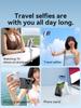 Mini Foldable Multi-Functional Travel Selfie Stick for Control Portable 360 Rotating Phone Holder for Vlog Live