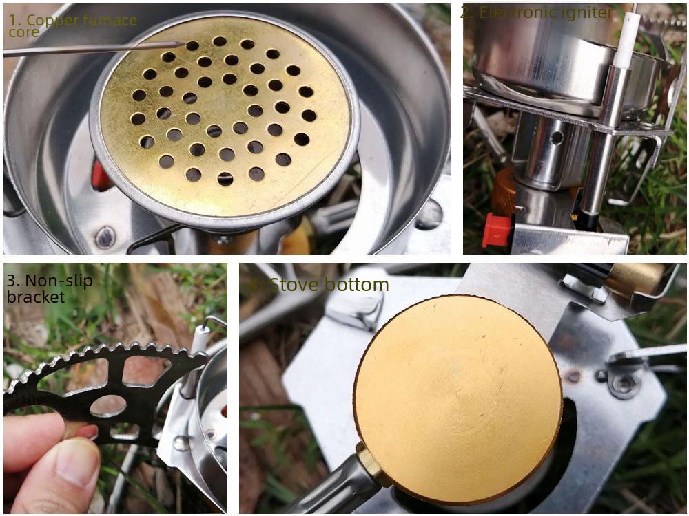 Changjinshan Rüzgar Geçirmez Bakır Çekirdekli Taşınabilir Kamp Ocağı