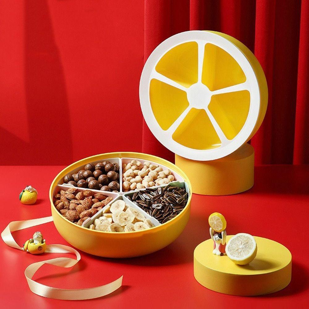 

Влагостойкая тарелка для сухофруктов, пластиковый контейнер для хранения продуктов, креативный разделенный поднос для конфет