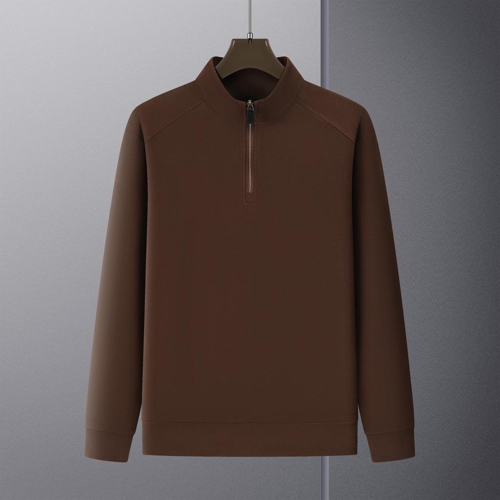 Men’s Thickened Half-Zip Stand-Up Collar Hoodie - Autumn/Winter Sport Casual Top