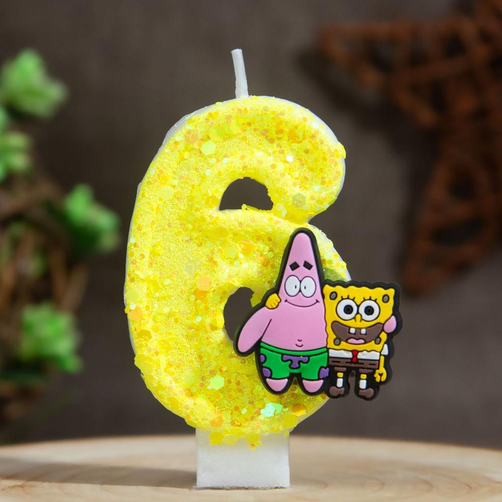 Digital Candle Birthday Little Celebration Cake Topper Decoration