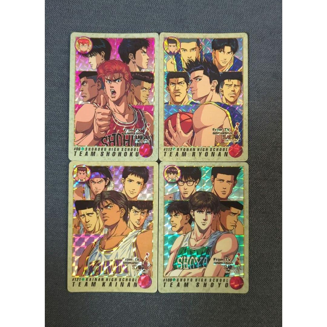 Slam Dunk Card Shohoku, Ryonan, Kainan, Shoyo 86, 112, 121, 109 Rukawa
