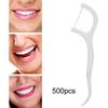 500pcs Disposable Dental Floss Stick Teeth Stain Removal Floss Oral Care Tool