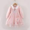 Elsa Princess Dress for Girls, New Long Sleeve Korean Style Dress, Autumn Children's Birthday Gown
