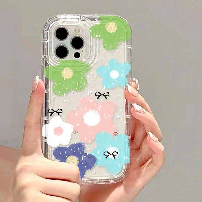 Beautiful Flower Phone Case For iPhone 13 Cases iPhone 11 14 13 Pro Max XR 12 Pro XS Max 7 8 14 Plus SE2 SE3 X Shockproof Cover