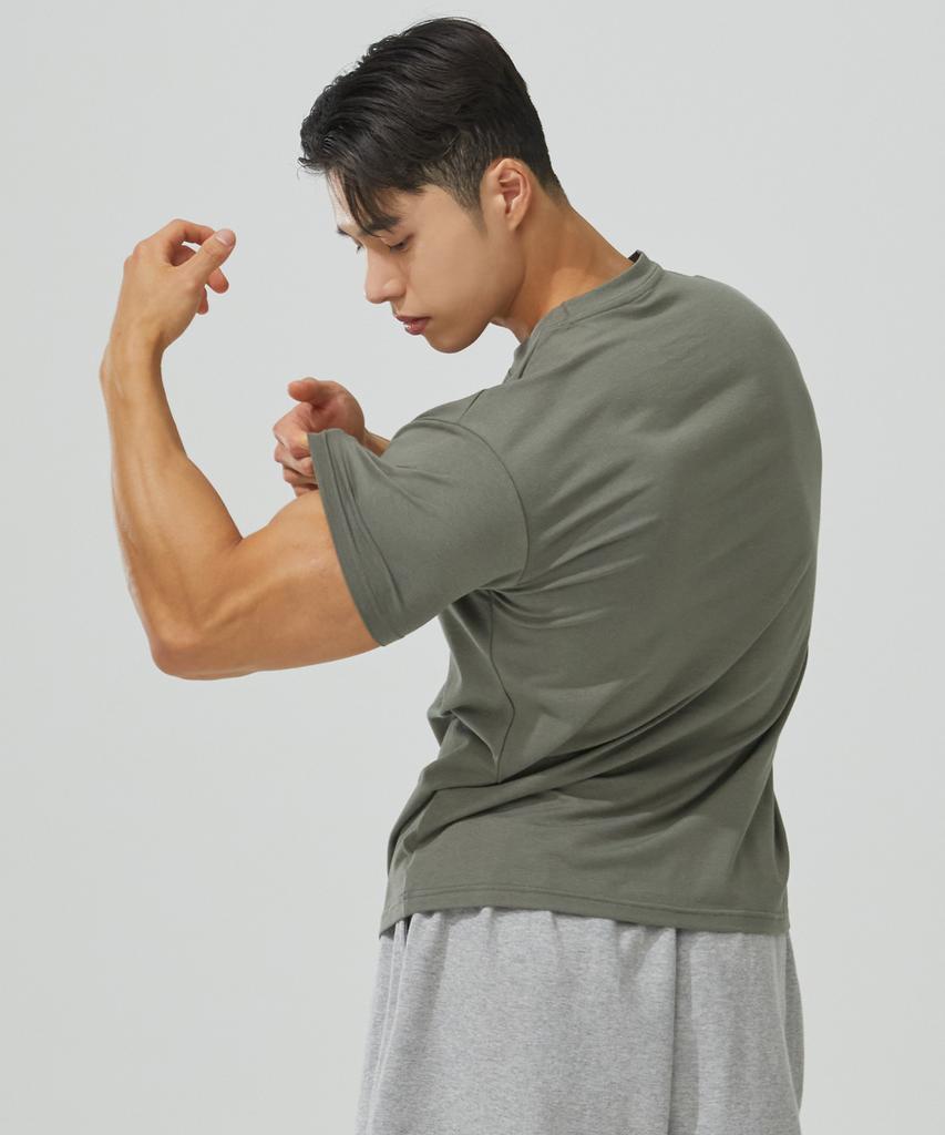 Beullaegmonseuteopis Plain Muscle Fit Modal Short Sleeve T-Shirt (4 Colors)