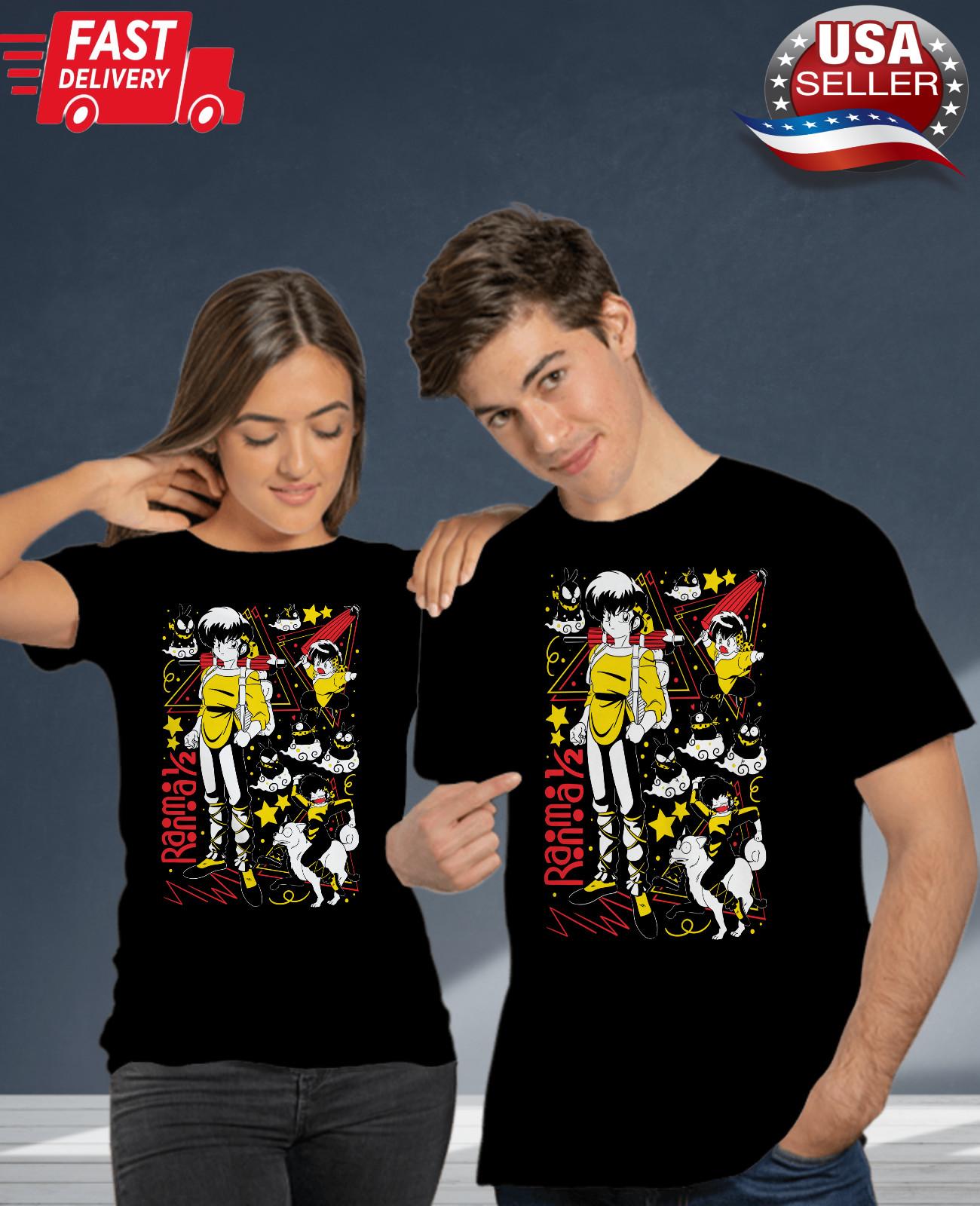 Ranma 1 2 T-shirt Shampoo Rumiko Takahashi Manga Anime gift T-shirt Graphic Tee XXXXL