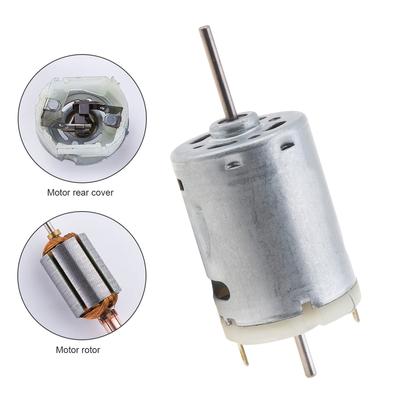 Nový stejnosměrný motor R380 12V 9000RPM s dvouosým výstupním mikromotorem pro malé spotřebiče odšťavňovačů odšťavňovačů hraček pro kutily