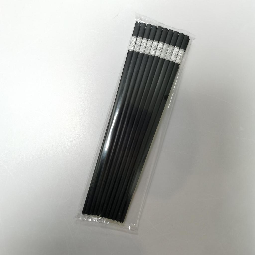 Jin Fu Black Alloy Non-slip Chopsticks for Home and Restaurant Use