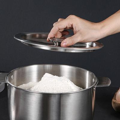 Durable Stainless Steel Pot Lids Universal Reusable Cookware Lid Frying Pan Metal Lid