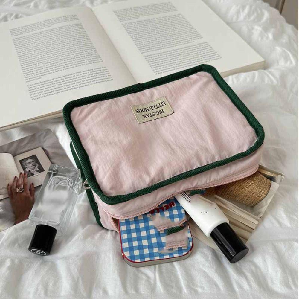 Korean Style Contrast Color Cosmetic Bag Wallet Sanitary Napkin Storage Bag  Earphone