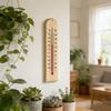 Termometri in Legno Naturale per Letture Accurate della Temperatura da -40℃ a 50℃ Montabili a Parete Sicura Soluzione a Cherosene e Scala Chiara