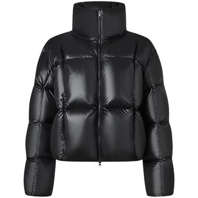 Women's Short Shiny Goose Down Puffer Coat 550390Z