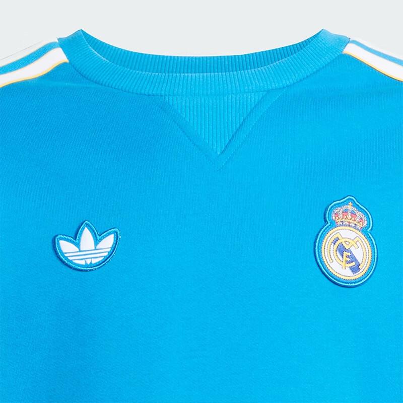 Adidas Boys' Real Madrid Trefoil Crewneck Sweatshirt