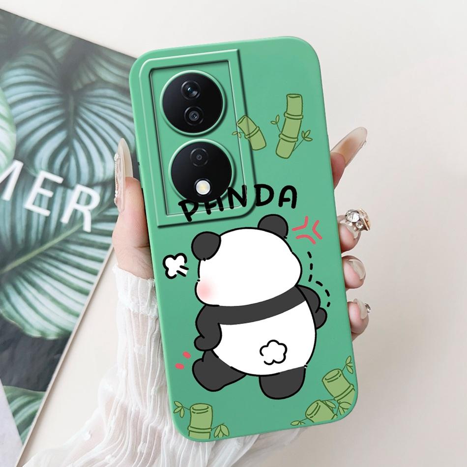 For Honor X7b Cute Panda Rabbit Cartoon Case HonorX7b X 7B 4G CLK-LX1 LX2 LX3 Camera Protective Soft Silicone Phone Cases