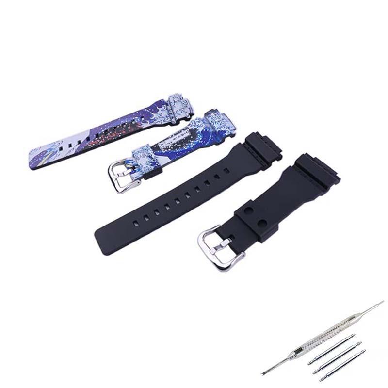 Wasserdichtes Harz-Uhrenarmband für GBD-800 GMA-S110 120 140 Outdoor-Sportuhren