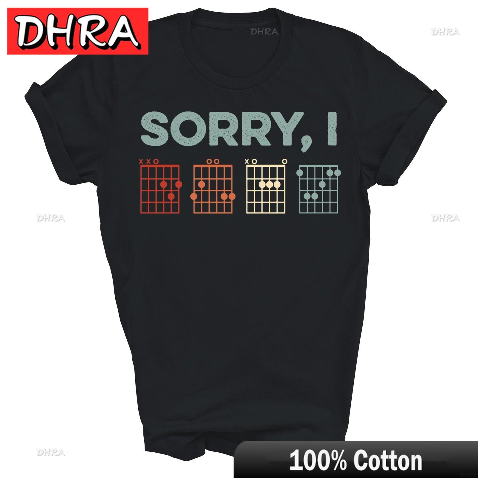 Sorry I Dgaf Hidden Message Guitar Chords Music Note Unisex Shirt Gift Minimalist Nostalgic TShirts Clothing for Funny Shirts S