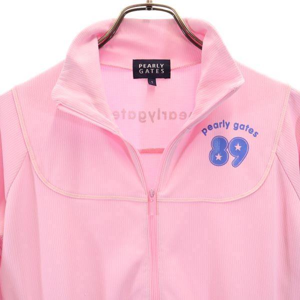 Pearly Gates Golf Long Sleeve Zip Jacket 1 Pink Blouson Women Used
