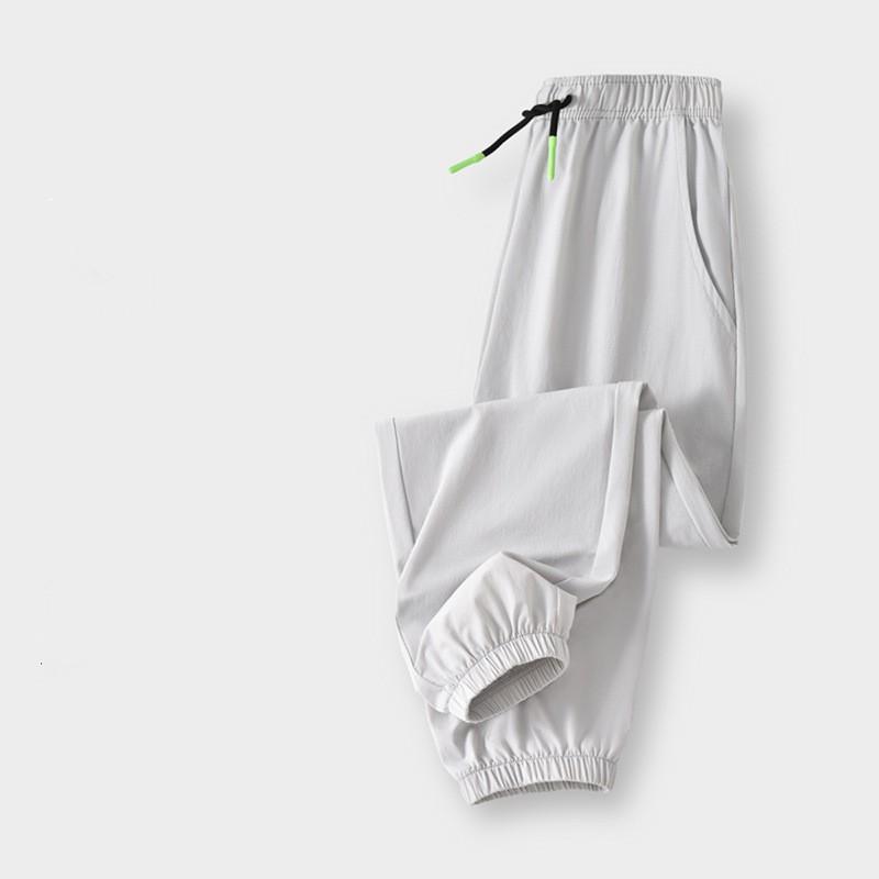 Boys' Lightweight Ice-Silk Mosquito-Repellent Summer Pants: Large & Extra-Large Sizes, Sporty Drape, Quick-Dry Long Pants