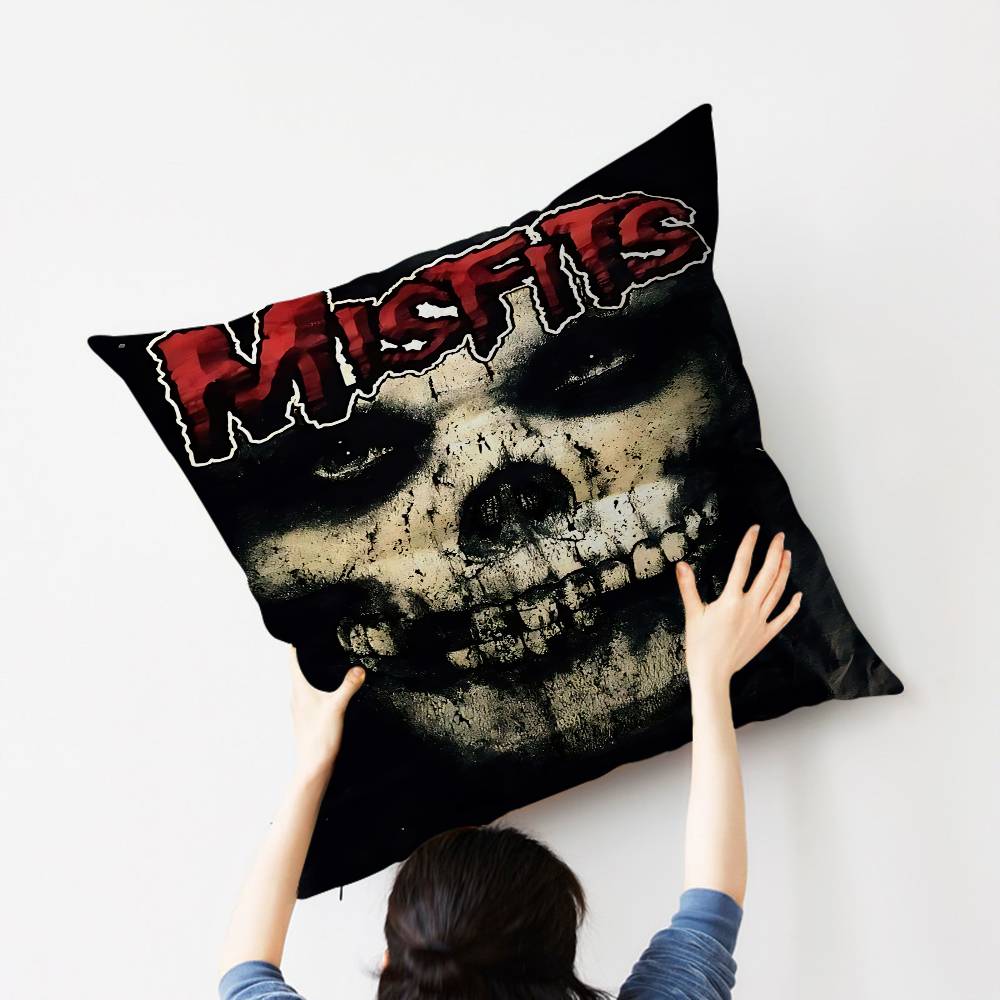 M-Misfits Band Personalized Pillow Dust Cover Bedroom Kids Party Decoration Pillowcase Birthday Children Gift