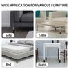 Adjustable Bed Risers 10/5cm Furniture Risers Sofa Table Chair Risers for Furniture Legs Diameter 0.8''–1.4''Lifts Up 20,000 Lbs