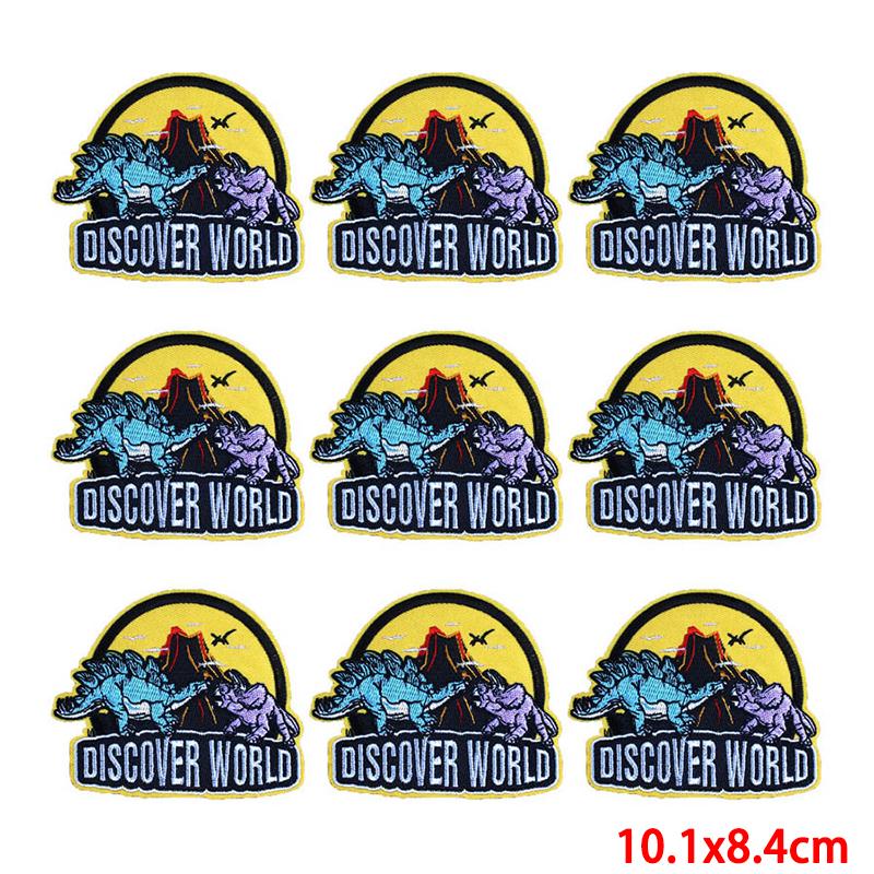 10 unids/lote, venta al por mayor, parche bordado, parches para planchar para ropa, parches para ropa, chaquetas, apliques de decoración, suministros para coser