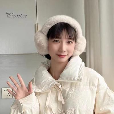 Winter Earmuffs Solid Color Elastic Non-slip Cute Unisex Headband Soft Thickened Plush Ear Warmer Warmers