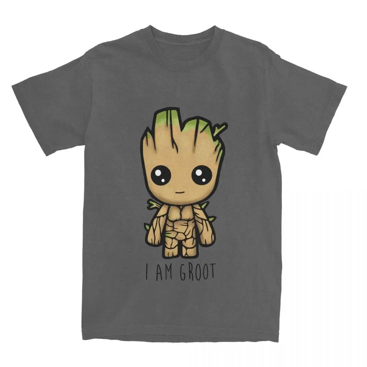 

Men Women T-Shirt I Am Groot Guardians Of The Galaxy Novelty 100% Cotton Tees Short Sleeve T Shirts O Neck Tops Summer#Color XXXXXL