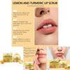 Hoygi Ginger Turmeric Lemon Lip Scrub Nourishing Hydrating Exfoliating Balm 100g For Soft Moist Lips