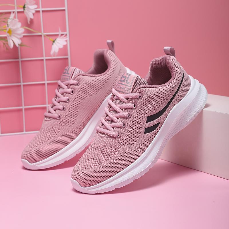 New Running Shoes Ladies Breathable Sneakers Summer Light Mesh High Quality Women's Sports Shoes Outdoor Lace Up Training Shoes