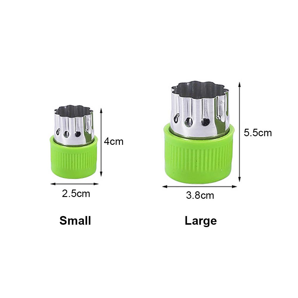 Silicone world 9Pcs/set Cookie Cutter Embosser Vegetable Cutter Portable Stainless Steel Fruit Cutting Die Kitchen Baking Tools