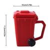3D Trash Can Design Ceramic Coffee Mugs 400ml Creative Kitchen Cup Garbage Can Shape Mugs For Home Office Gift