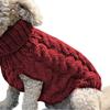 New Pet Small Pet Dog Clothes Sweater Fashion Autumn Winter Solid Fried Dough Twists Knitting Warm Comfort Clothing Wholesale