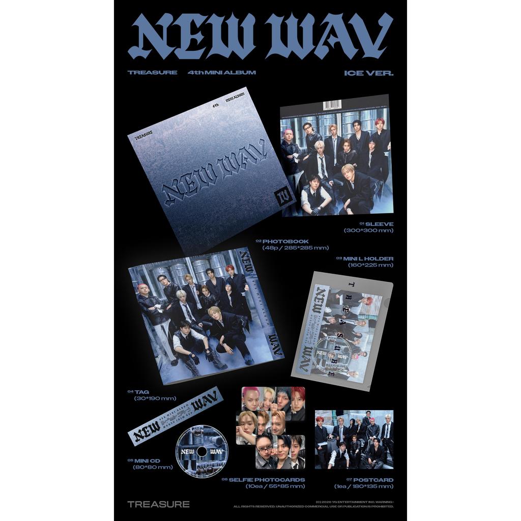 [Pre-order] Treasure 4th Mini Album [NEW WAV] (Online Benefit)