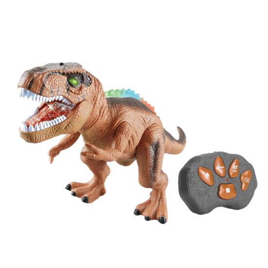 

Іграшка Динозавр на Радіокеруванні зі Світлом Звуком Рухомою Пащею Ричанням Ходьбою Фігурка Тиранозавра Рекса Малюки Хлопчики Дівчатка Симульована Модель Динозавра Іграшка дубильна кора