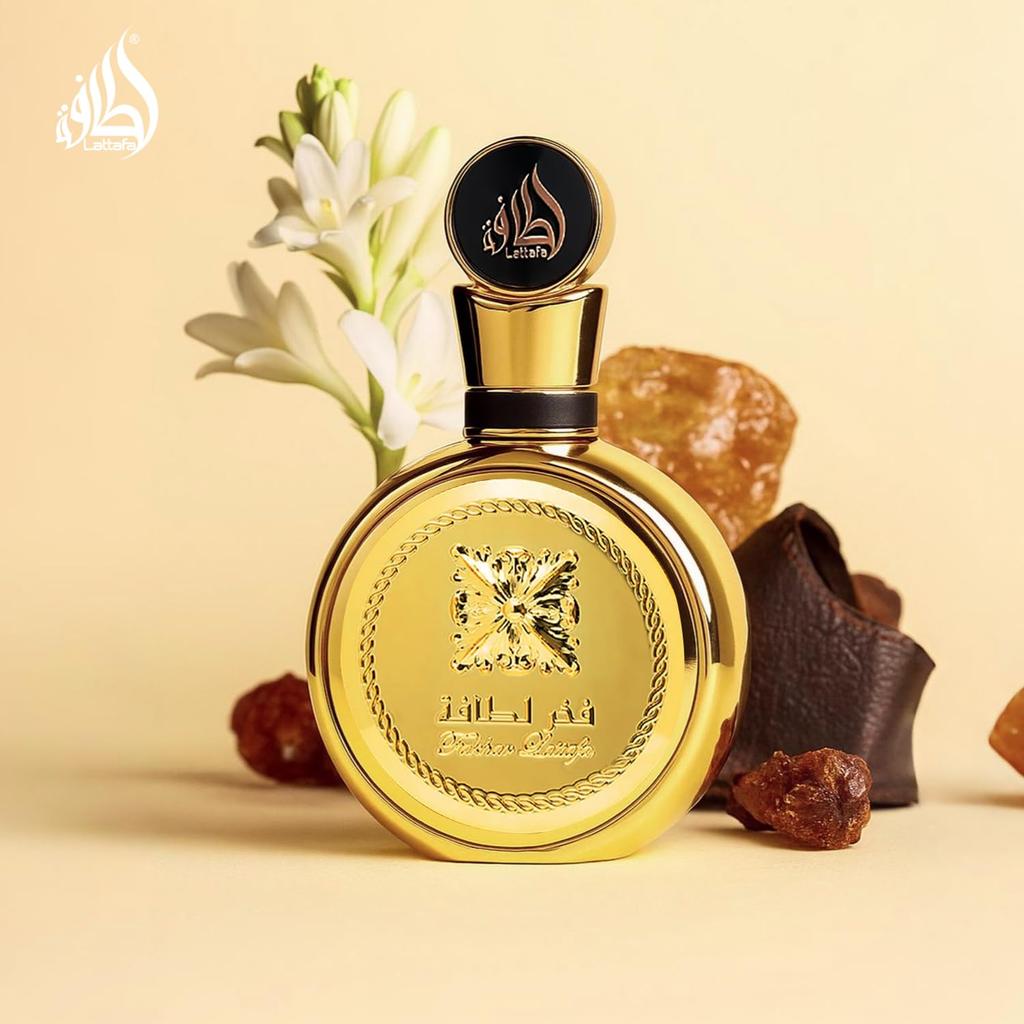 Lattafa Fakhar Gold Extrait - Floral, Amber, Woody - Eau De Parfum Long-Lasting Fragrance for Unisex, 3.40 Ounce / 100 Ml