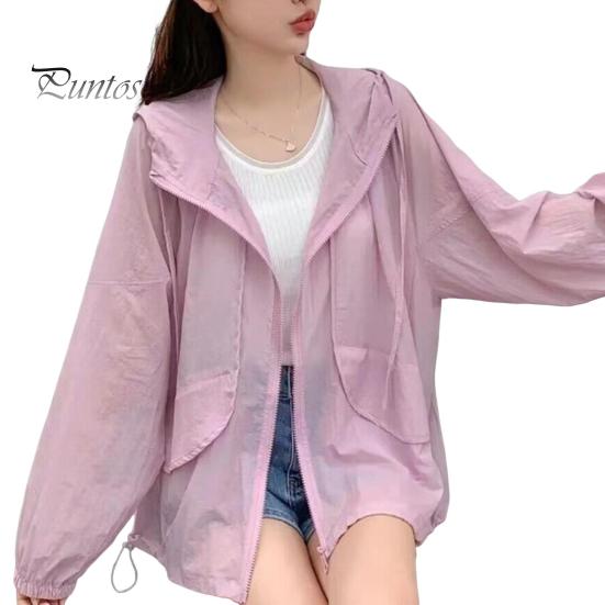 

Женская солнцезащитная одежда, летнее пальто с капюшоном и длинными рукавами, с карманами, солнцезащитная одежда