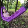 Outdoor Hammock with Carry Bag Breathable Portable Heavy Duty Single Person Camping Garden Patio Balcony Porch Backyard Hanging Mesh Swing