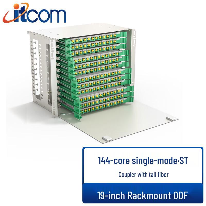 Itcom 144-Core 19-inch Rack-Mount ODF Fiber Optic Patch Panel