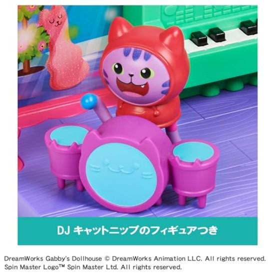 Gabbys Dollhouse DJ Catnips Music Room Set