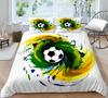 Copripiumino da calcio, Federa, Biancheria da letto, Copripiumino per camera da letto, Set per letto matrimoniale full size, 2/3 pezzi in morbido tessuto in microfibra per la casa