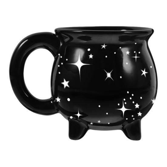 Cauldron Coffee Mug Constellation Tea Cup 350ml Unique Ceramic Mug Halloween Witchy Gifts for Freinds