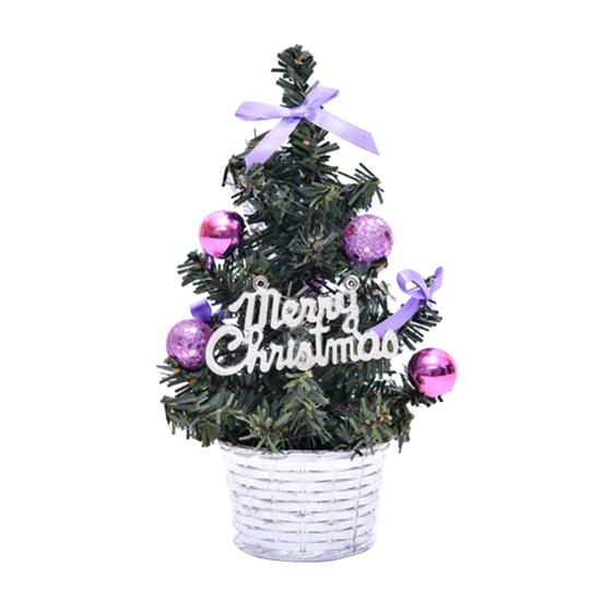 Punots Weihnachtsbaum Mini Künstliche Kugel Stern Desktop Ornament Home Festival Dekor