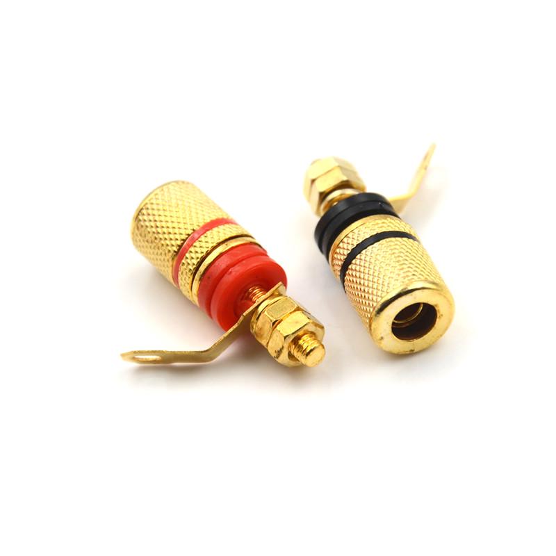 4Pcs/Lot 4Mm Banana Plug Binding Post Loudspeaker Power Socket Terminals