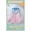 Kids Girls Gradient Casual Korean Style Hooded Windbreaker Jacket Outerwear