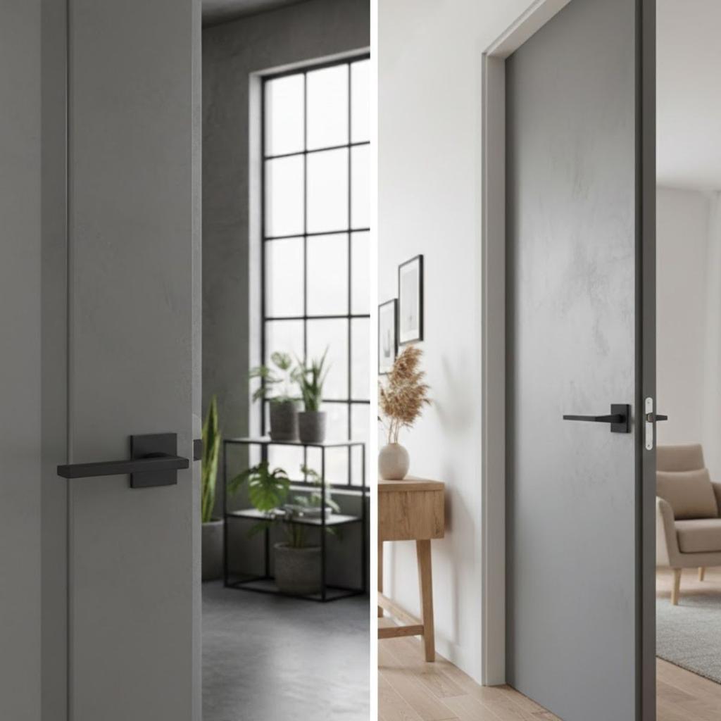Black Libya Interior Door Handle