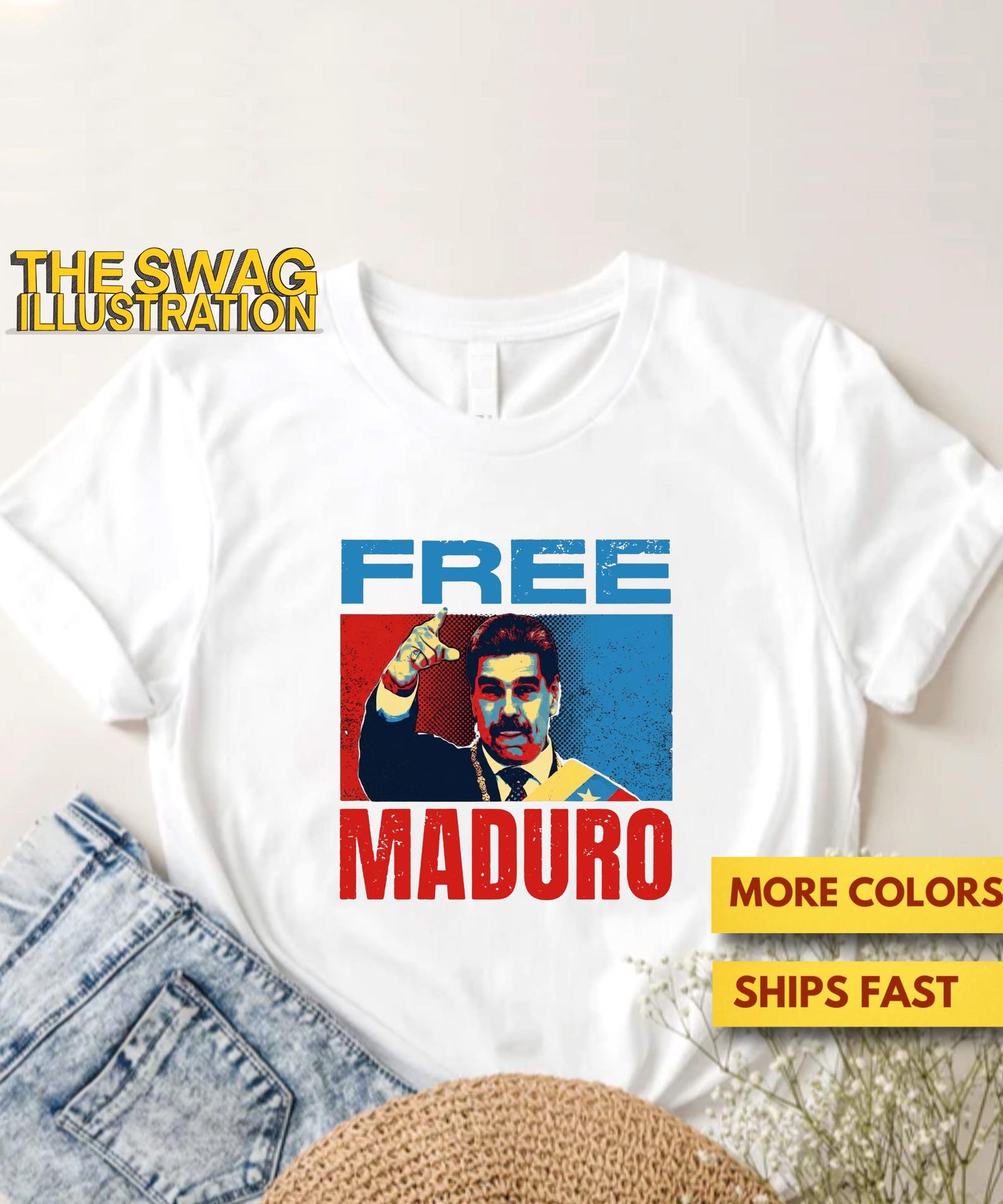 No War On Venezuela Free Maduro Shirt, Freedom Protest Anti-Trump Shirt, I Stand With Venezuela Shirt, Maduro, FDT Political GifT shirt S