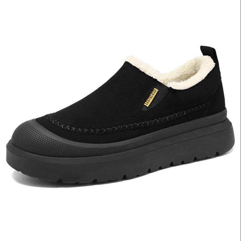 Winter men's new thick soled height increasing anti slip warm snow boots casual versatile thick cotton shoes